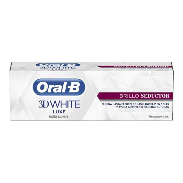 Oral-B 3D WHITE LUXE PERFECCION Pasta Dentífrica Blanqueadora Antimanchas Perfecciona Esmalte para Sonrisa Radiante 75 ml 1