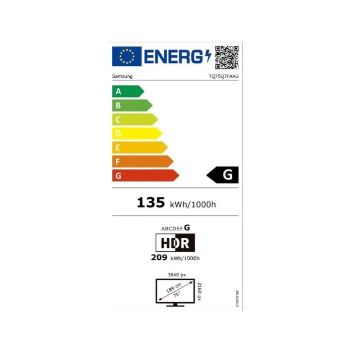 Smart TV Samsung TQ75Q7F 75" 4K Ultra HD HDR QLED 1