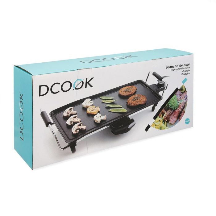 DCook Plancha de Asar Gallery 2000W | Termostato Regulable, Bandeja Recoge Grasa, Asa Toque Frío y Superficie 42.5x22 cm 5