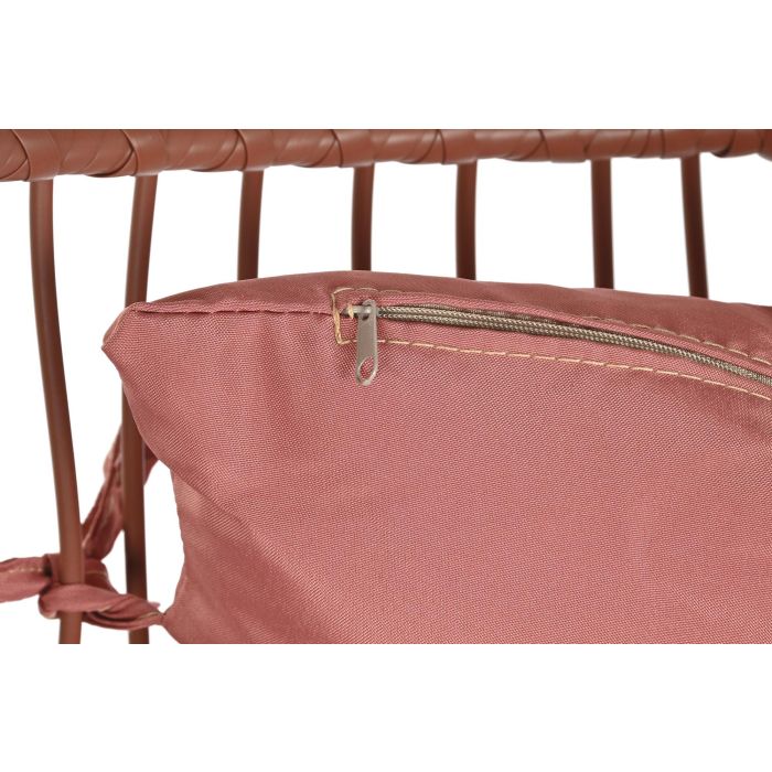 Sillon Colgante Terraza Y Jardin DKD Home Decor Terracota Blanco 80 x 100 x 60 cm 4 Sillon Colgante Terraza Y Jardin DKD Home Decor Terracota Blanco 80 x 100 x 60 cm 4