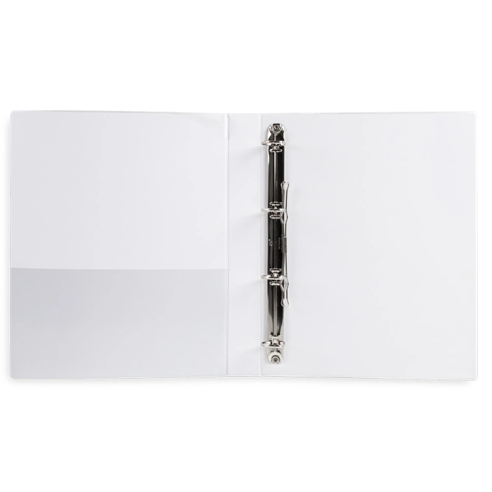 Liderpapel Carpeta Canguro 4 Anillas Mixtas 25mm A4 Plástico Blanco 6
