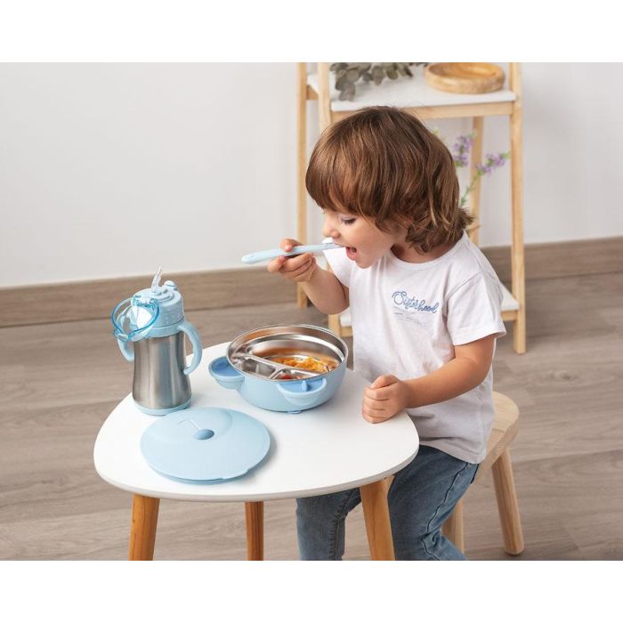 Recipiente Térmico Para Alimentos En Acero Inoxidable Azul 1 Recipiente Térmico Para Alimentos En Acero Inoxidable Azul 1