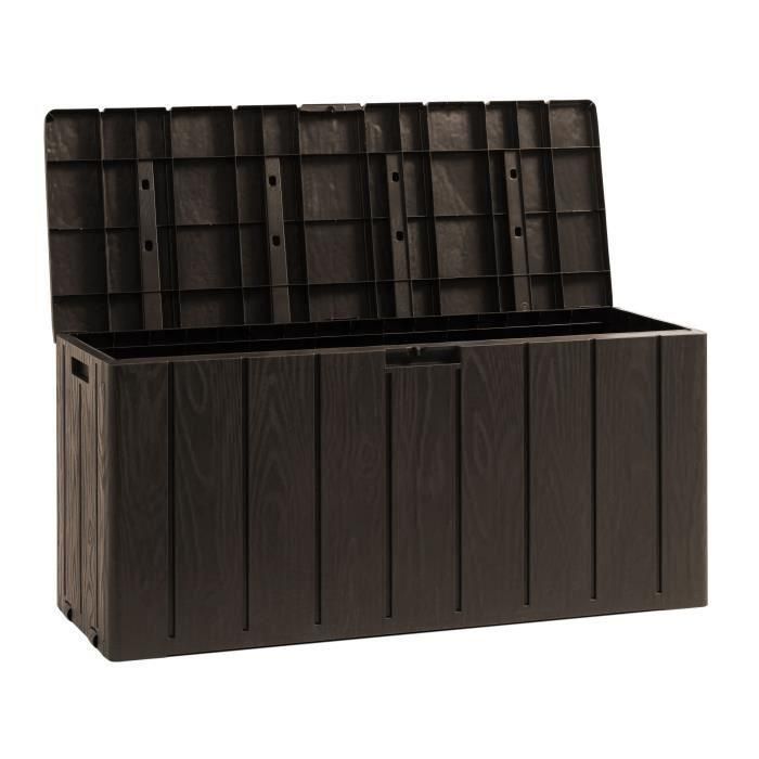 Baúl de jardín BRAVO - Resina - Toomax - Marrón - Capacidad 270L - 117,5 x 45 x 56 cm 1 Baúl de jardín BRAVO - Resina - Toomax - Marrón - Capacidad 270L - 117,5 x 45 x 56 cm 1