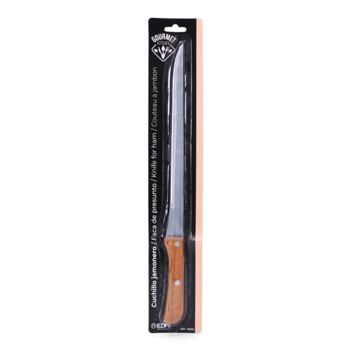 Gourmet Kitchen Cuchillo Jamonero Mango de Madera 36,5 cm Acero Inoxidable Hoja 25 cm 1