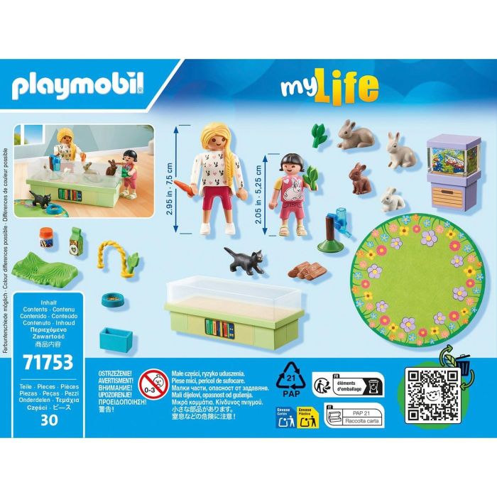 PLAYMOBIL 71753 Tienda de mascotas con corral para conejos, Mi vida, Cuidado de animales, 30 piezas, Edades 4+ 4 PLAYMOBIL 71753 Tienda de mascotas con corral para conejos, Mi vida, Cuidado de animales, 30 piezas, Edades 4+ 4