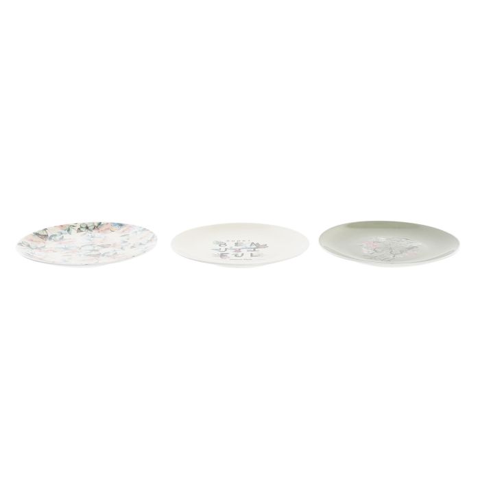 DKD Home Decor Plato Shabby Porcelana New Bone Rosa Beige Verde 20.5 cm (12 Unidades) Mariposa Apto Microondas Lavavajillas 1 DKD Home Decor Plato Shabby Porcelana New Bone Rosa Beige Verde 20.5 cm (12 Unidades) Mariposa Apto Microondas Lavavajillas 1
