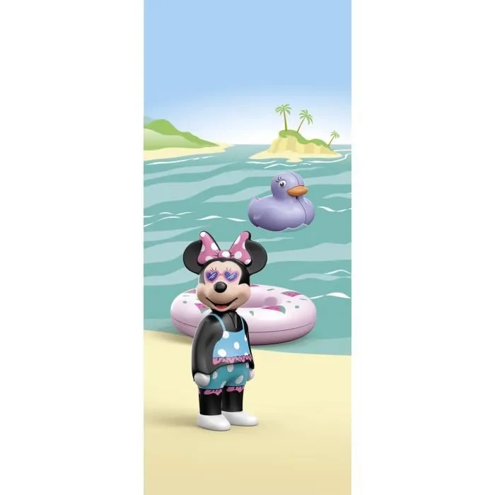 Playmobil Minnie Viaje a la Playa Junior 71706 Set de Baño para Bebés +12 meses Disney 2