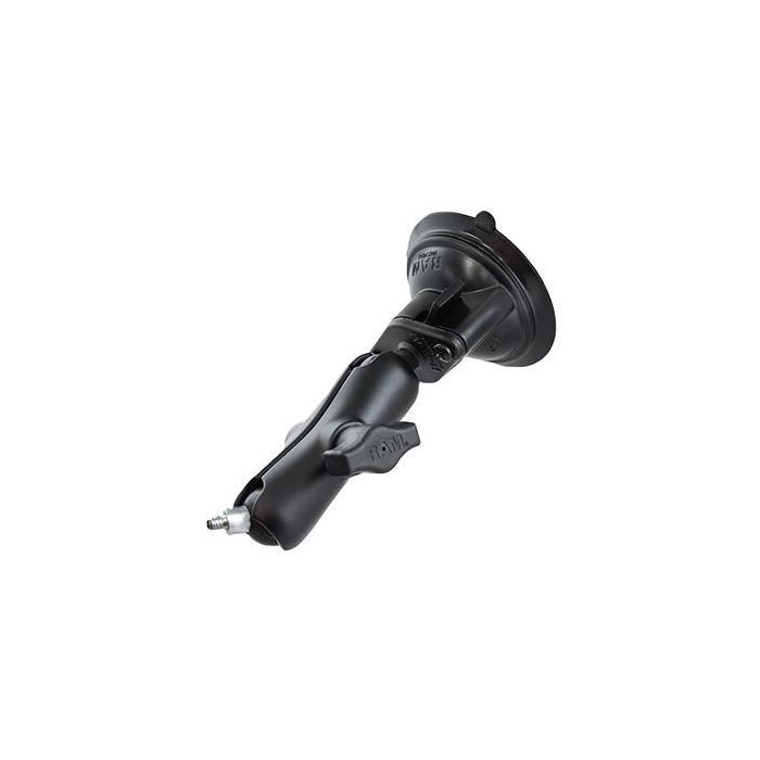 RAM Mounts RAM-B-166-237U Soporte Ventosa Twist-Lock 1/4"-20 con Brazo Doble para Cámaras y Videocámaras
