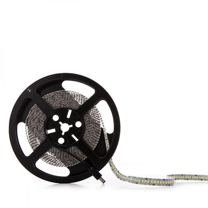 Tira de 240 LEDs 72W 4.000Lm CRI85 6000ºK SMD3528 12VDC IP25 x5M 40.000H [CA-240-3528-12V-IP25-CW 2