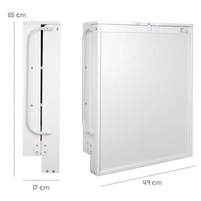 Roba ROB4005317319865 Cambiador Mural Plegable Blanco - 66 x 76,5 x 79 cm para Bebés 1