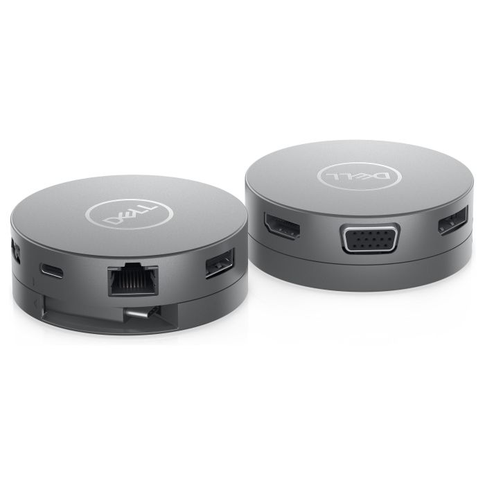 Dell DA310 Adaptador Móvil USB-C 7 en 1 con DisplayPort, HDMI, VGA, USB-A, USB-C, RJ-45 y Carga de 90W