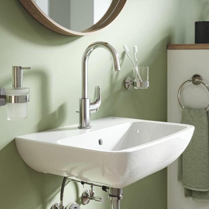 Grohe 24330001 Mezclador Monomando de Lavabo Swift, Acabado Cromo, Talla L, Caño Alto, con Ahorro de Agua 3 Grohe 24330001 Mezclador Monomando de Lavabo Swift, Acabado Cromo, Talla L, Caño Alto, con Ahorro de Agua 3