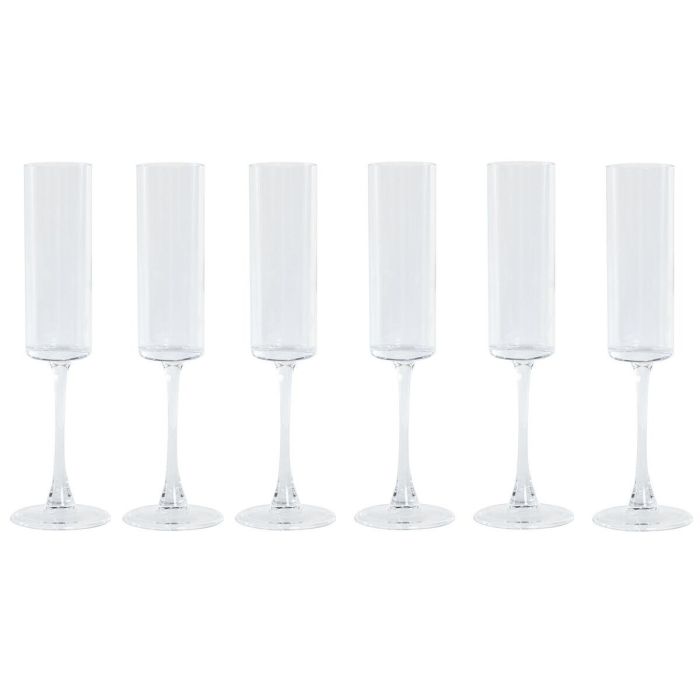 Copa Basicos DKD Home Decor Transparente 6.8 x 24.3 x 6.8 cm Set de 6 Copa Basicos DKD Home Decor Transparente 6.8 x 24.3 x 6.8 cm Set de 6