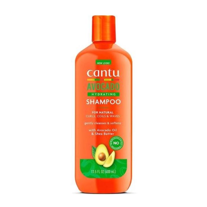 Cantu Champú Hidratante Antiencrepamiento para Definición de Rizos Afro con Aguacate 400 ml