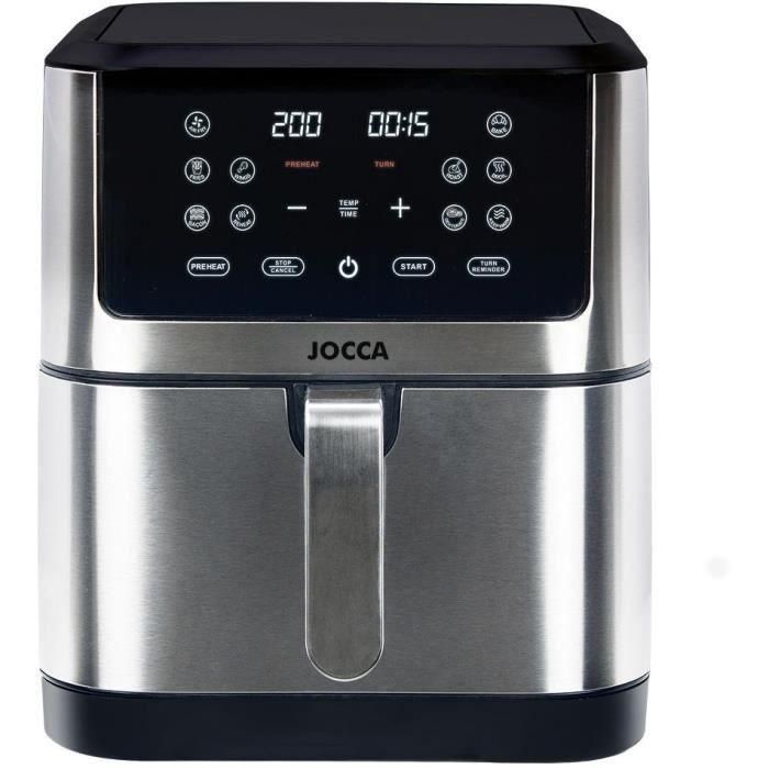 Freidora sin aceite - JOCCA - 2193 - 8L - 1800 W - 30,3 x 38,3 x 35,1 cm - Acero inoxidable Freidora sin aceite - JOCCA - 2193 - 8L - 1800 W - 30,3 x 38,3 x 35,1 cm - Acero inoxidable