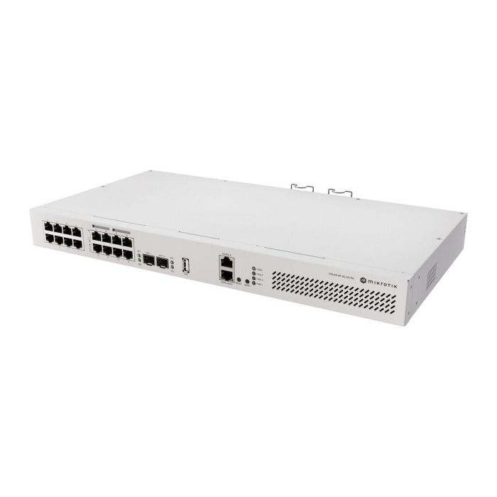 MIKROTIK CRS418-8P-8G-2S+RM Cloud Router/Switch L2/L3 Gigabit Ethernet 16 Puertos PoE 1U Montaje en Rack