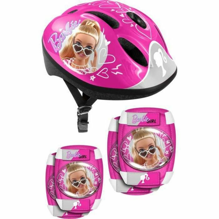 STAMP - Casco + Coderas/Rodilleras - Barbie