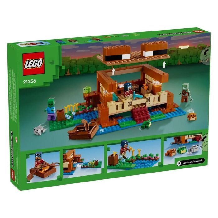 LEGO 21256 Minecraft La Casa de la Rana, Juguete con Minifiguras de Animales, Personajes: Zombi y Explorador 10