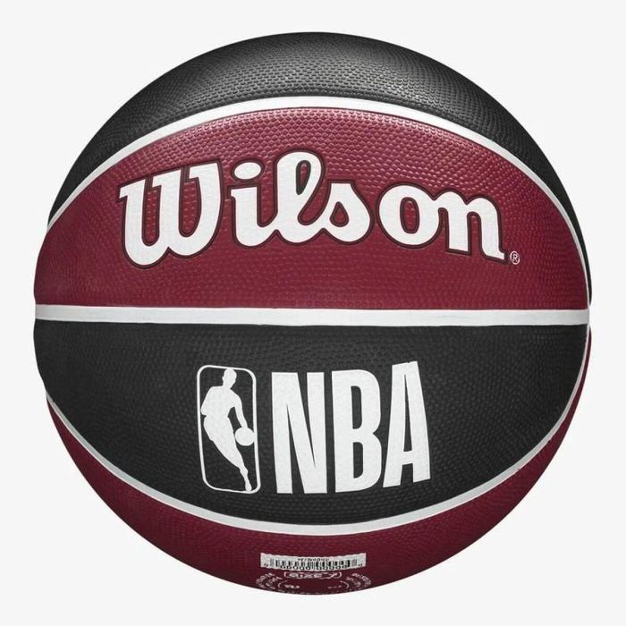 Balón de Baloncesto Wilson NBA Tribute Miami Rojo Oscuro Caucho (Talla 7) 1 Balón de Baloncesto Wilson NBA Tribute Miami Rojo Oscuro Caucho (Talla 7) 1