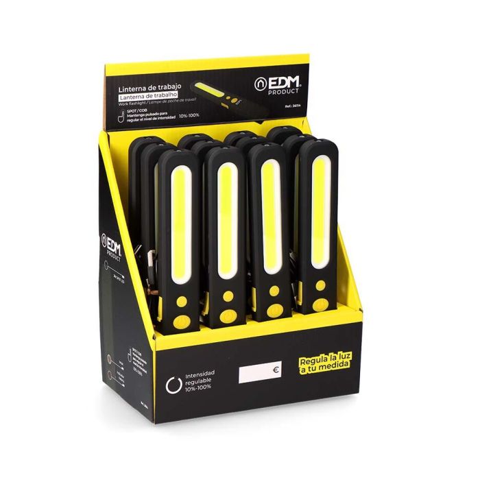 Linterna de trabajo spot 3 w / cob 5 w, medida 37 x 16 x 241 mm 4 Linterna de trabajo spot 3 w / cob 5 w, medida 37 x 16 x 241 mm 4