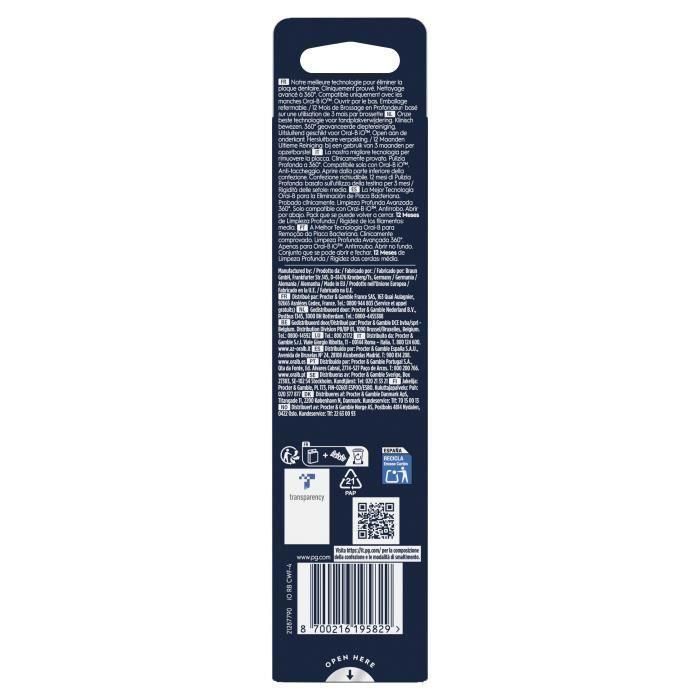Cepillos - ORAL-B - Recambios IO Ultimate Clean - Pack de 4 - Blanco 4