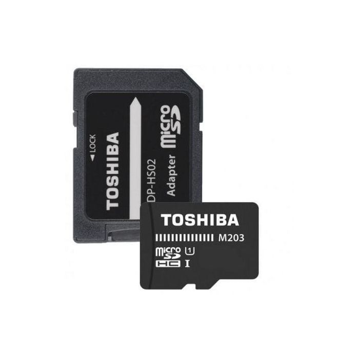 TARJETA MICROSD HC + ADAPTADOR TOSHIBA M203 - 16GB - CLASE 10 - 100MB/S 0 TARJETA MICROSD HC + ADAPTADOR TOSHIBA M203 - 16GB - CLASE 10 - 100MB/S 0