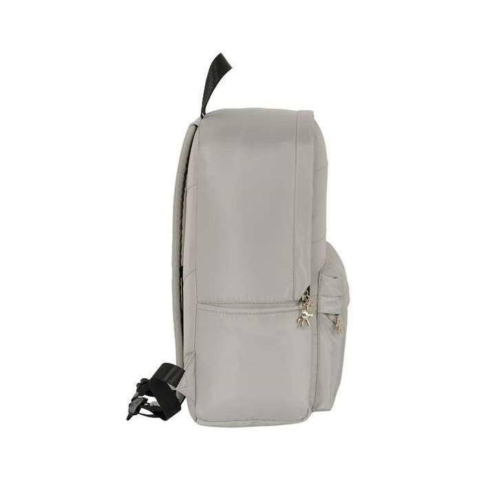 Mochila para Portátil Minnie Mouse Teen Sand Gris claro 31 x 40 x 16 cm 2