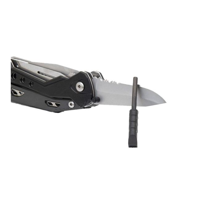 True Multiherramienta Outdoor Supervivencia Emergencia Cuchillo Varilla Ferrocerio Alicates Sierra Bolsa Nailon 2