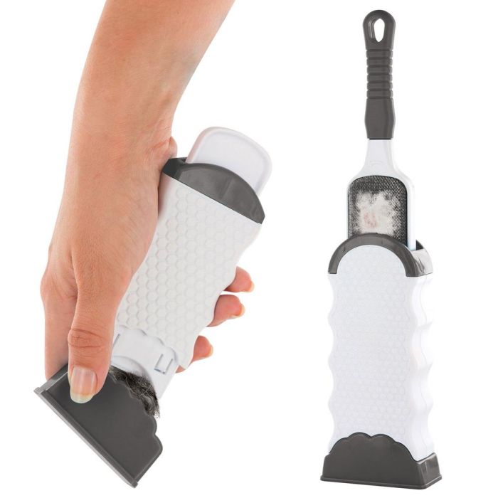 Je cherche une Idee Juego de 2 Cepillos Quita-Pelusa para Ropa y Muebles, Elimina Pelusas y Pelo de Animales, Incluye Cepillo Grande y de Viaje 6