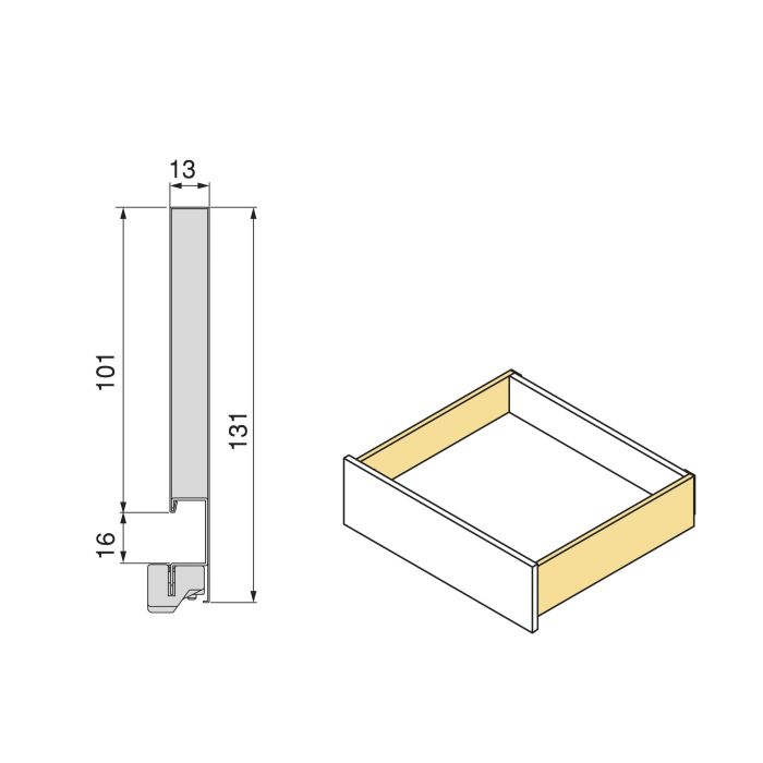 Emuca Cajón exterior Protone 30kg con guías de extracción total y cierre suave, Altura 131mm, profundidad 300mm, Acero, Gris antracita 5 Emuca Cajón exterior Protone 30kg con guías de extracción total y cierre suave, Altura 131mm, profundidad 300mm, Acero, Gris antracita 5