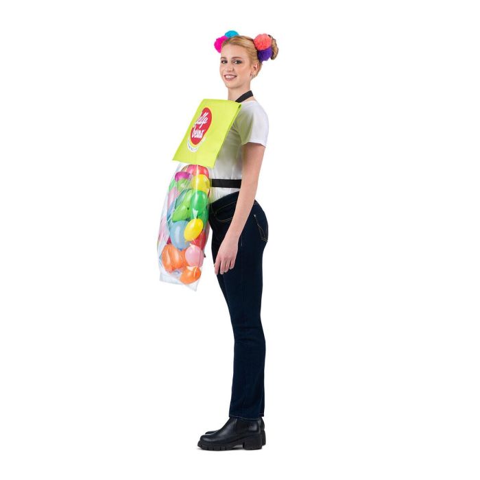 Disfraz bolsa de gominolas bolsa con correas, globos e inflador talla one size adult 4 Disfraz bolsa de gominolas bolsa con correas, globos e inflador talla one size adult 4