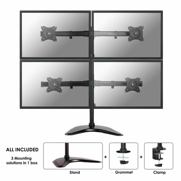 Soporte de Mesa para Pantalla Neomounts NM-D335D4BLACK 8 kg Soporte de Mesa para Pantalla Neomounts NM-D335D4BLACK 8 kg
