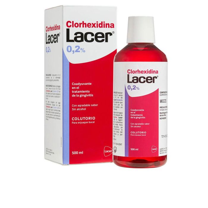 Lacer Colutorio Clorhexidina 0,2% 500 ml Enjuague Bucal Antiséptico 1