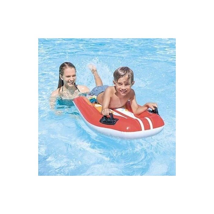 Intex Bodyboard Tabla Inflable Infantil para Niños y Niñas, con 2 Asas, 112x62 cm, Recomendado a partir de 6 Años, Colores Surtidos 2
