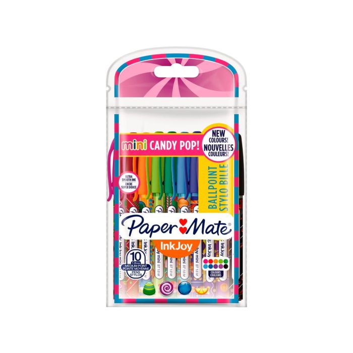 Boligrafo Paper Mate Inkjoy 100 Candy Pop Blister De 10 Unidades Colores Surtidos 1