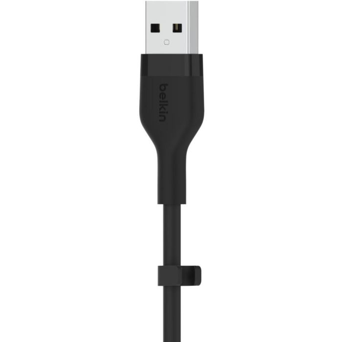 Belkin CAA008BT1MBK Cable USB-A a Lightning Silicona Clip 1m Negro 5 Belkin CAA008BT1MBK Cable USB-A a Lightning Silicona Clip 1m Negro 5