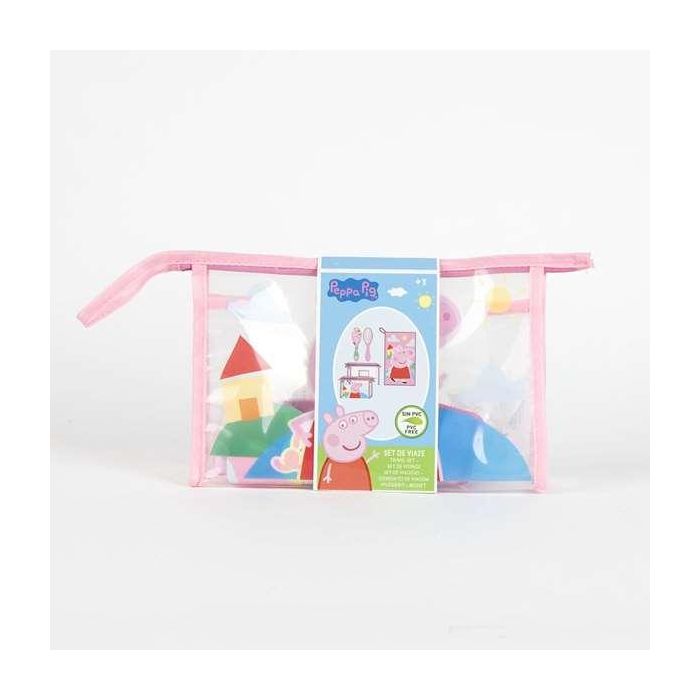 Cerdá Neceser de Aseo y Viaje para Accesorios Peppa Pig Infantil - Color Rosa, 23x15x8 cm, para +3 años