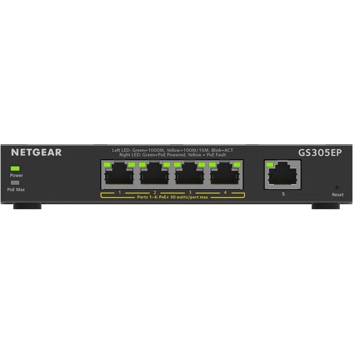 Netgear 5PT GE Plus Switch W/POE+ 1 Netgear 5PT GE Plus Switch W/POE+ 1
