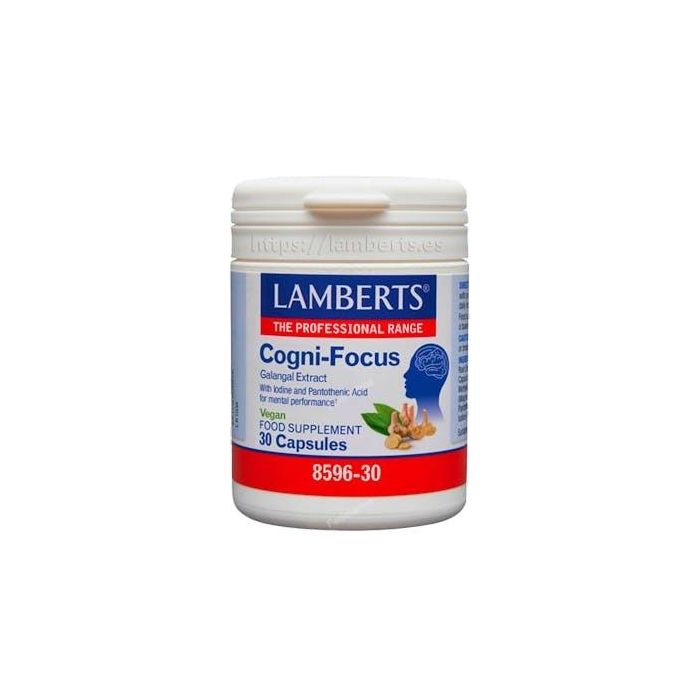 LAMBERTS Cogni-Focus 30 Cápsulas, concentración, agilidad mental y energía, reduce fatiga
