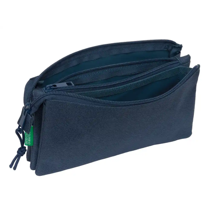 Safta Estuche Portatodo Benetton Basic Tres Cremalleras 120x220x30 mm 2