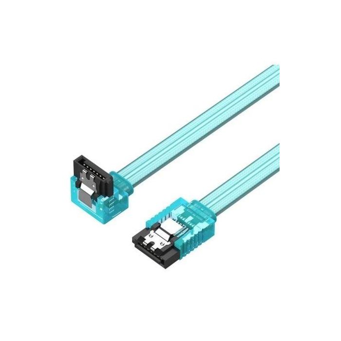 Vention KDDSD Cable de Datos SATA 3.0 de 50 cm para Conectar Puertos SATA Hembra, 6 Gbps, Azul