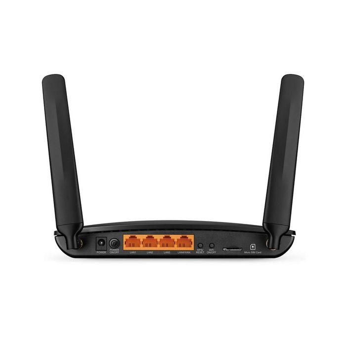 TP-Link TL-MR6400 Router WiFi N 4G LTE 300Mbps con Tarjeta SIM y Fuente de Alimentación EU 2
