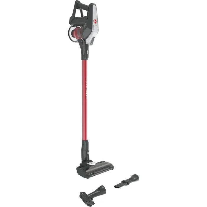 Hoover Aspiradora Escoba Inalámbrica HF322TH - 22V - 40 min Autonomía - Depósito 0,7L - Negro/Rojo 1