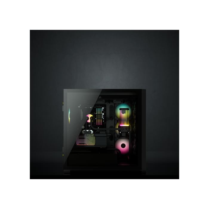 Corsair iCUE 5000X RGB Midi Torre PC Negro, Vidrio Templado, Soporte para ATX, 3 Ventiladores 120mm 20 Corsair iCUE 5000X RGB Midi Torre PC Negro, Vidrio Templado, Soporte para ATX, 3 Ventiladores 120mm 20