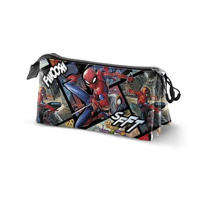 Karactermania Estuche Portatodo Triple Spiderman Panels 23 x8 x11 cm 1
