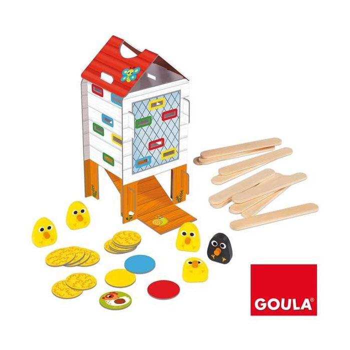 Goula Happy Chickens: Juego de Habilidad de Madera para Niños de 3 a 5 años, Encuentra los Pollitos Retirando Palos, Hasta 4 Jugadores 6