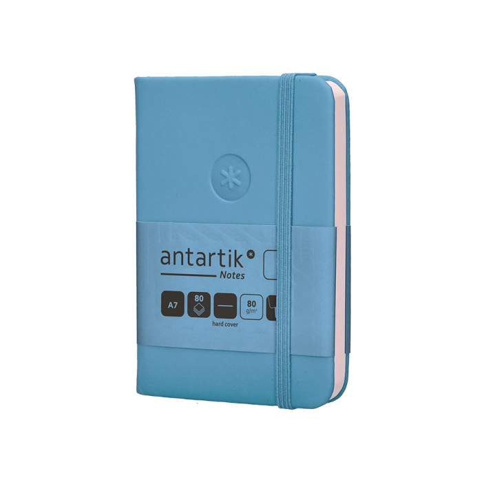 Antartik Cuaderno A7 Tapa Dura Hojas Lisas Azul Claro 80 Hojas 80gr Fsc 3