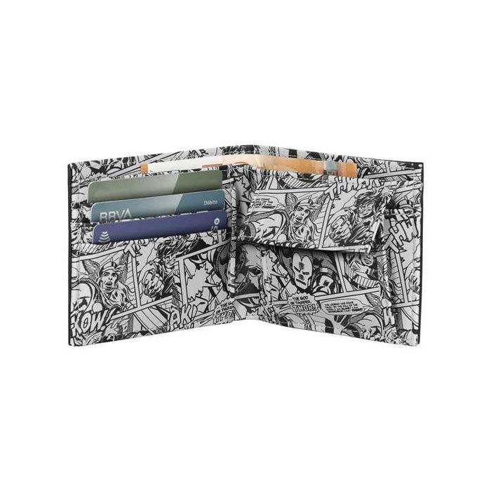 Karactermania Billetero Capitán América Courage Hombre PVC Azul con Departamentos para Tarjetas y Bolsillo para Billetes 12 x 2 x 12 cm 1