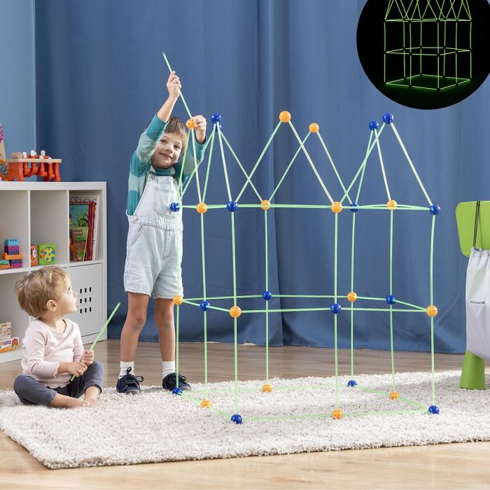 Kit de Construcción de Fuertes para Niños Archikitt InnovaGoods 85 Piezas