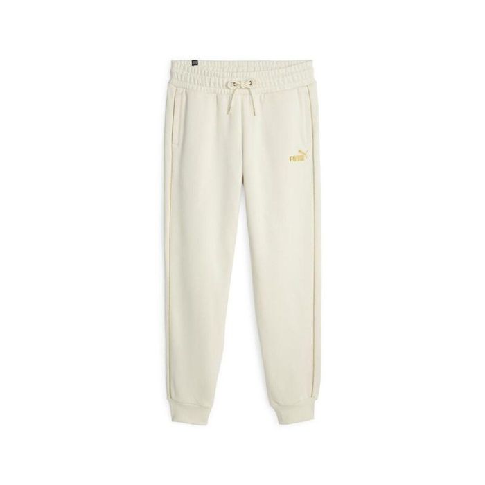 Pantalón Largo Deportivo Puma Ess+ Minimal Gold Beige Mujer 0 Pantalón Largo Deportivo Puma Ess+ Minimal Gold Beige Mujer 0